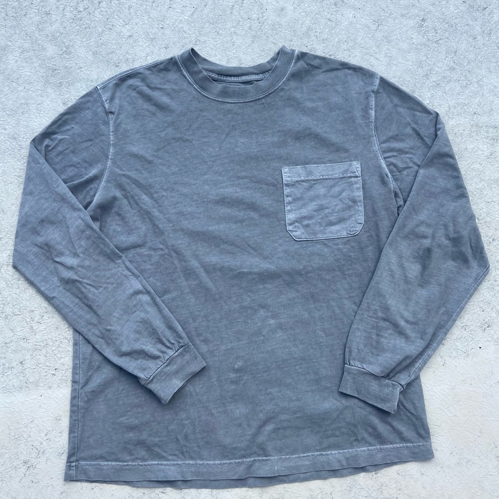 Men's Gray Long Sleeve Shirt